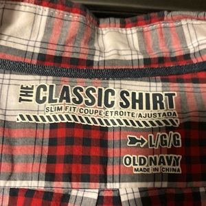 Long sleeve button down mens shirt